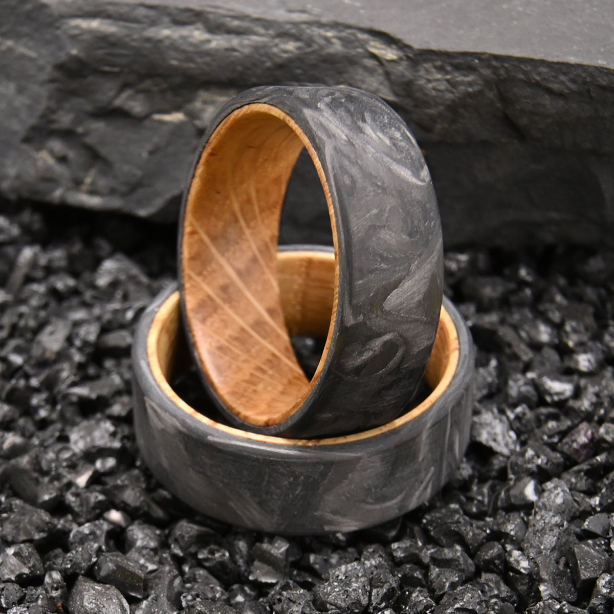 8MM Carbon Fiber Ring Men's Wedding Bands Men's Ring, Wedding & Engagement Rings
