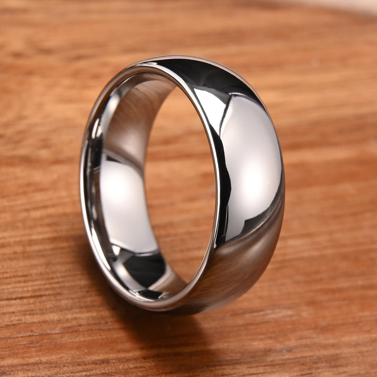 8mm Gold/Silver Color Tungsten Carbide Ring, Men's Wedding Bands, Fashion Jewelry, Couple's Rings, Engagement & Wedding Rings, Promise Ring, Comfort Fit-7