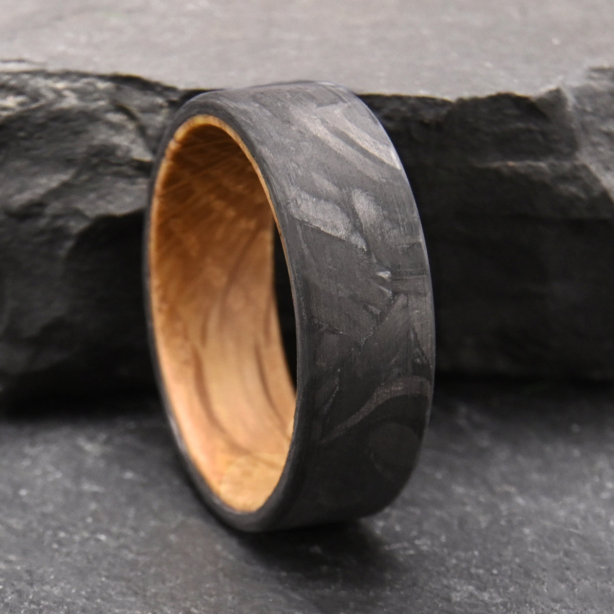 8MM Carbon Fiber Ring Men's Wedding Bands Men's Ring, Wedding & Engagement Rings-3