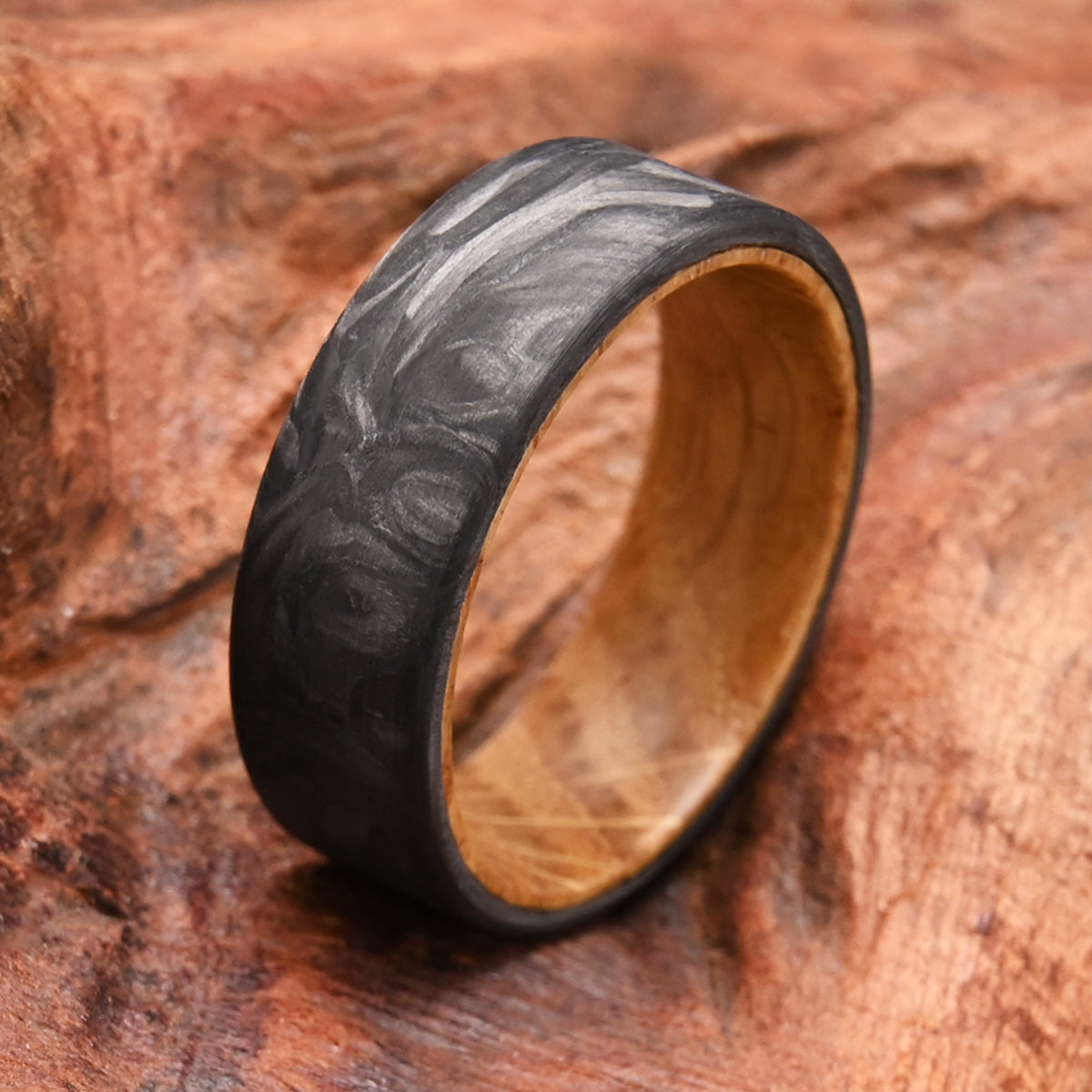 8MM Carbon Fiber Ring Men's Wedding Bands Men's Ring, Wedding & Engagement Rings-4