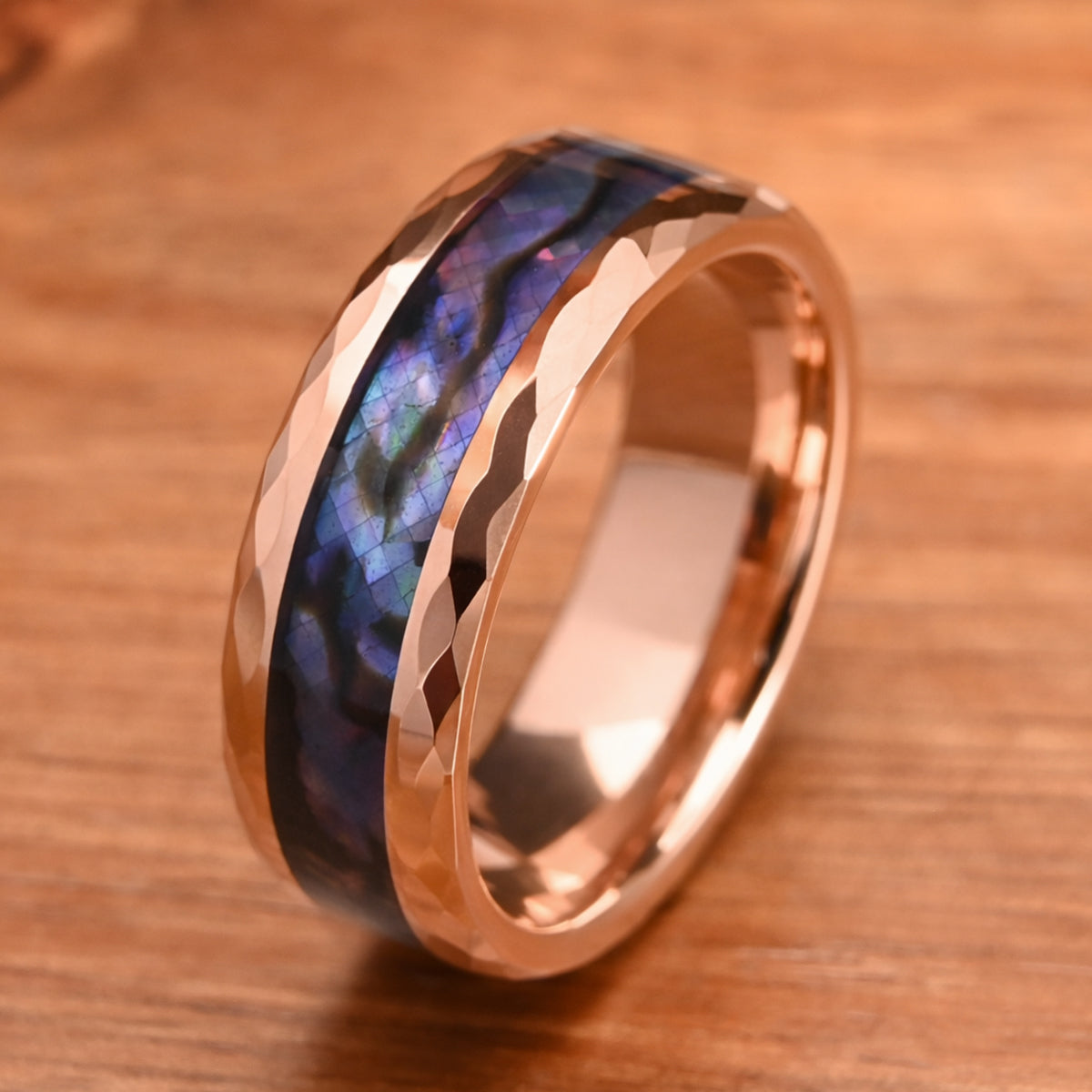 8mm Rose Gold Tungsten Carbide Ring, Men's Wedding Bands, Fashion Jewelry, Engagement & Wedding Rings, Couple's Ring, Promise Ring-zoom-6