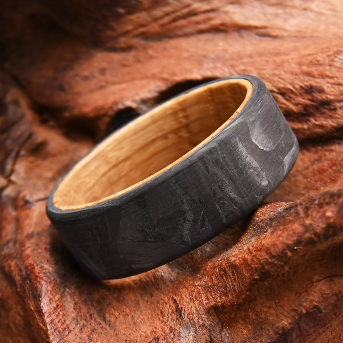 8MM Carbon Fiber Ring Men's Wedding Bands Men's Ring, Wedding & Engagement Rings-5