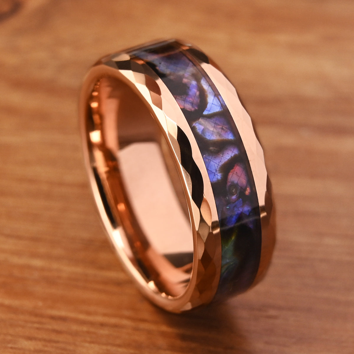 8mm Rose Gold Tungsten Carbide Ring, Men's Wedding Bands, Fashion Jewelry, Engagement & Wedding Rings, Couple's Ring, Promise Ring-7